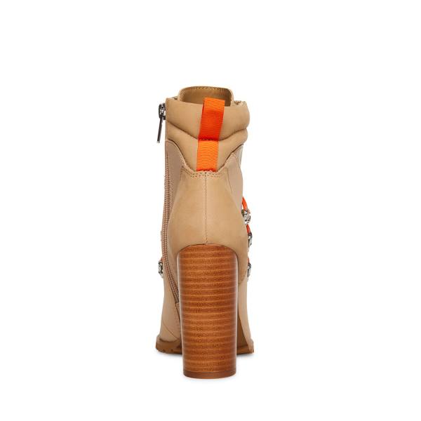 Steve Madden Karey Sand Women's Booties Brown Multicolor | SM-248DO
