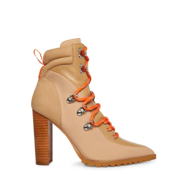 Steve Madden Karey Sand Women\'s Booties Brown Multicolor | SM-248DO