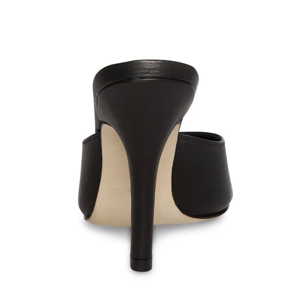 Steve Madden Karina Leather Women's Heels Black | SM-572RB