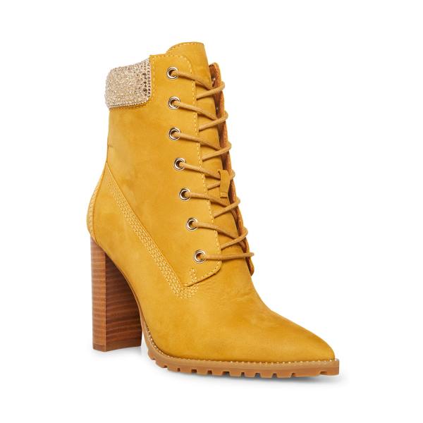 Steve Madden Karmen Tan Women's Booties Brown | SM-670RX