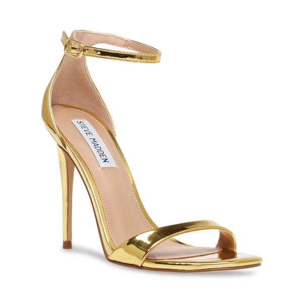 Steve Madden Kassandra Women's Heels Gold | SM-295DU