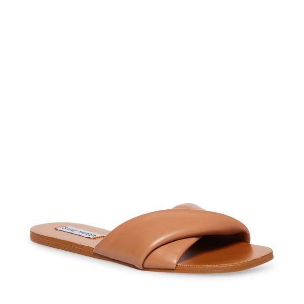 Steve Madden Kendria Tan Women's Sandals Brown | SM-420HU