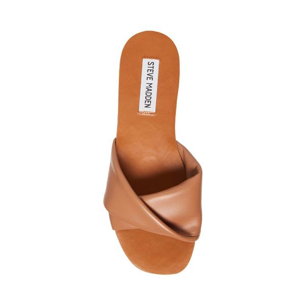 Steve Madden Kendria Tan Women's Sandals Brown | SM-420HU