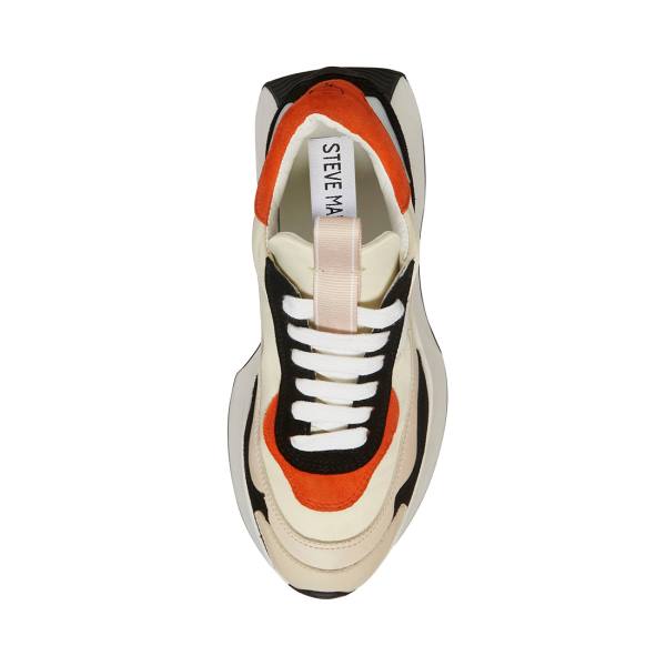 Steve Madden Korry Women's Sneakers Orange Multicolor | SM-983PQ