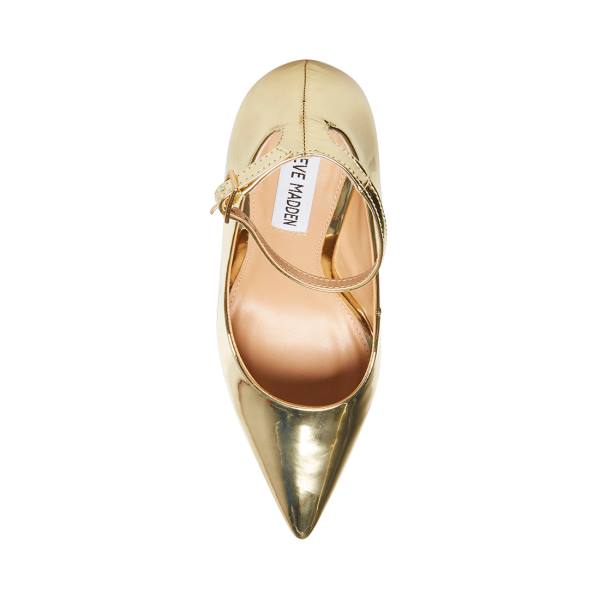Steve Madden Ladonna Women's Heels Gold | SM-781ZS