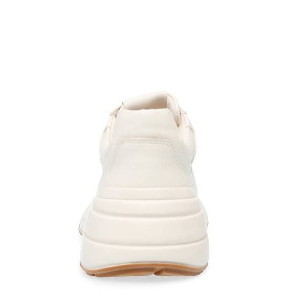 Steve Madden Leader Bone Women's Sneakers Beige | SM-458LP