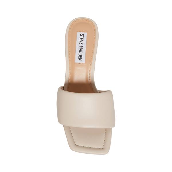 Steve Madden Lexie Bone Women's Heels Beige | SM-451RW