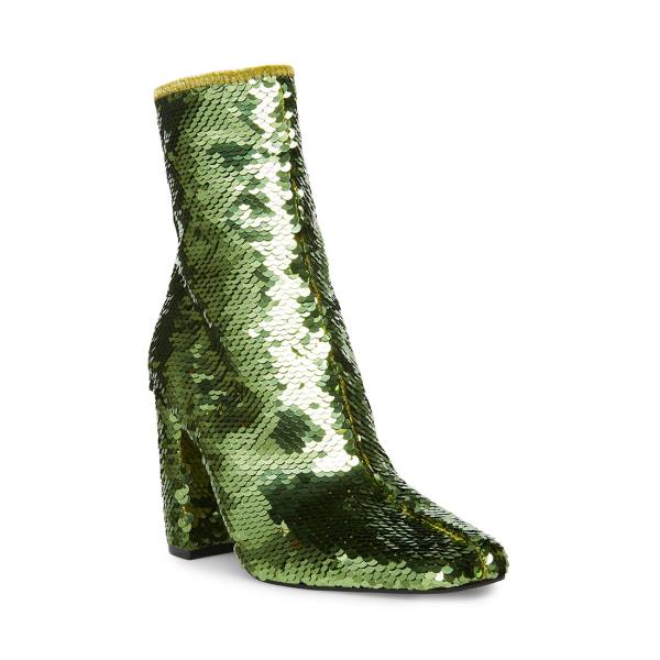 Steve Madden Lynden-s Women's Booties Green | SM-507XN