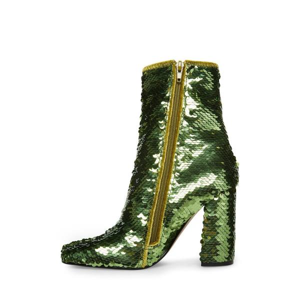 Steve Madden Lynden-s Women's Booties Green | SM-507XN