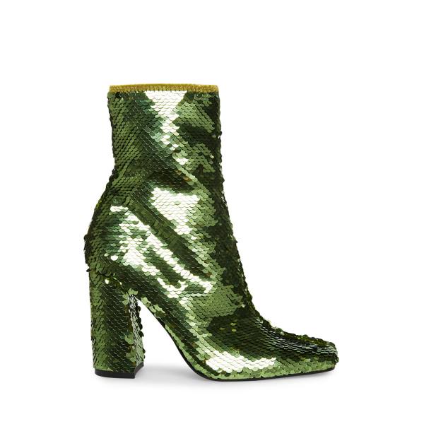 Steve Madden Lynden-s Women\'s Booties Green | SM-507XN