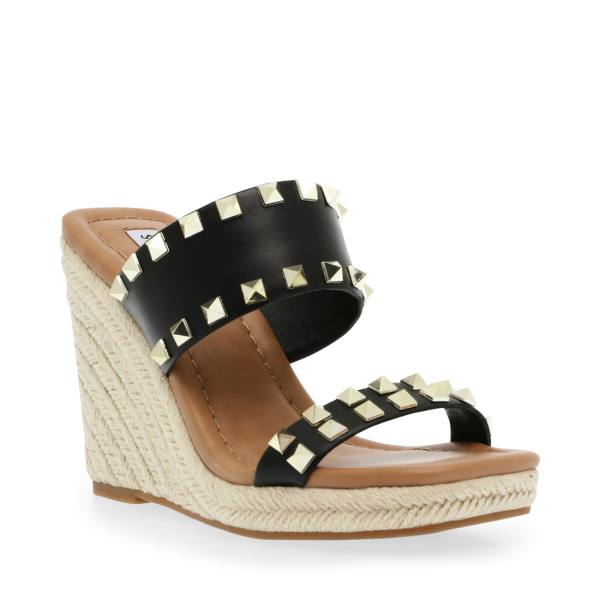 Steve Madden Mackie-s Women's Sandals Black Multicolor | SM-682VO