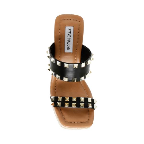 Steve Madden Mackie-s Women's Sandals Black Multicolor | SM-682VO