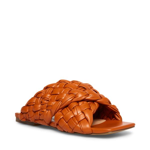 Steve Madden Marina Burnt Women's Sandals Orange | SM-403CF