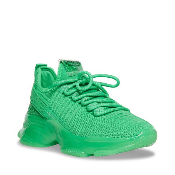 Steve Madden Maxima Women's Sneakers Green | SM-302FK