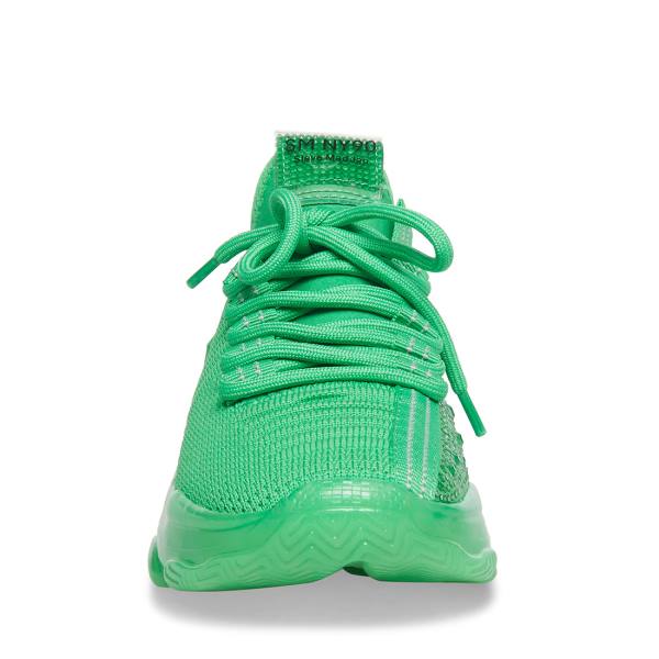 Steve Madden Maxima Women's Sneakers Green | SM-302FK