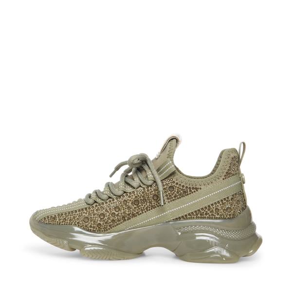 Steve Madden Maxima Women's Sneakers Green Multicolor | SM-874KS