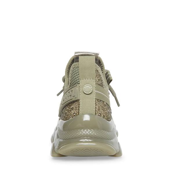 Steve Madden Maxima Women's Sneakers Green Multicolor | SM-874KS