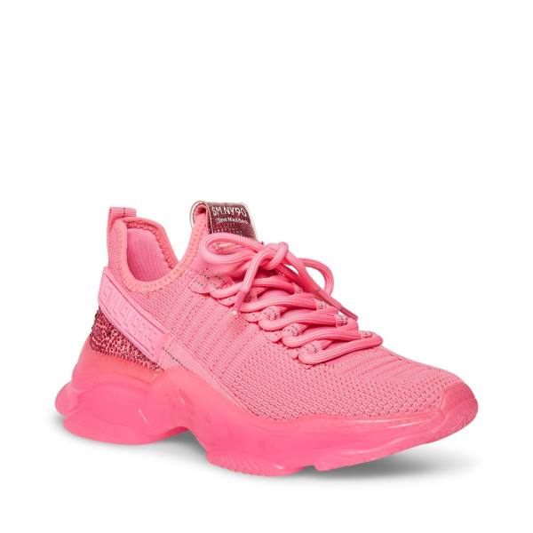 Steve Madden Maxima Women's Sneakers Pink | SM-840AN