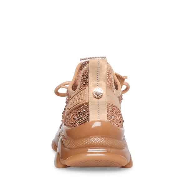 Steve Madden Maxima-r Women's Sneakers Rose Gold | SM-673LV
