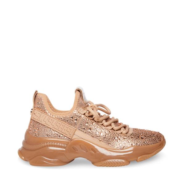 Steve Madden Maxima-r Women\'s Sneakers Rose Gold | SM-673LV