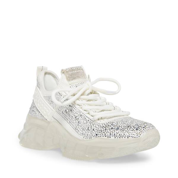Steve Madden Maxima-r Women's Sneakers White Multicolor | SM-041PB