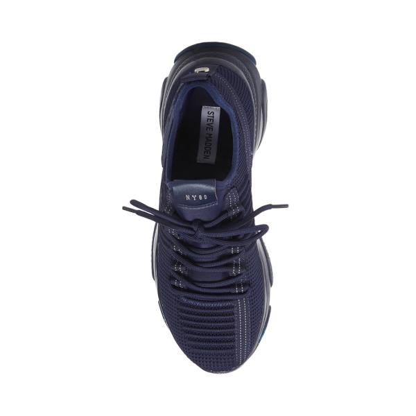 Steve Madden Maxxximo Men's Sneakers Navy | SM-483AT