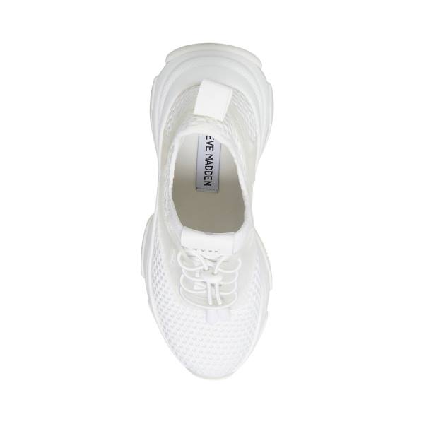 Steve Madden Milo Women's Sneakers White | SM-794UO