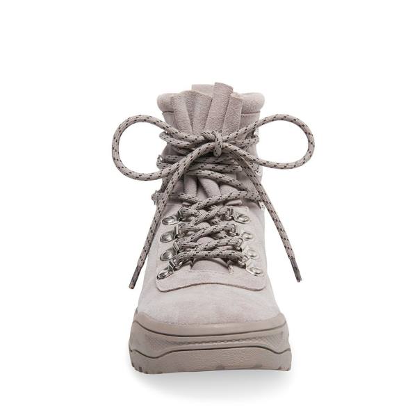 Steve Madden Mojave Suede Women's Booties Light Grey | SM-756YO
