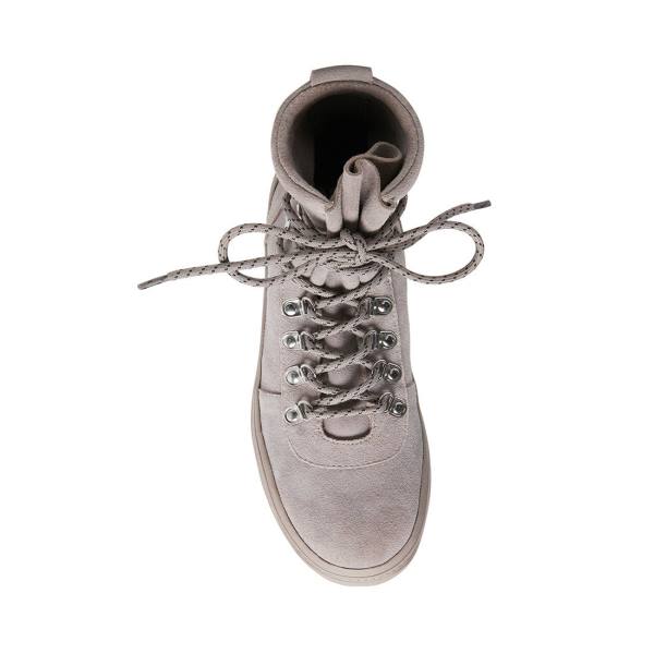 Steve Madden Mojave Suede Women's Booties Light Grey | SM-756YO