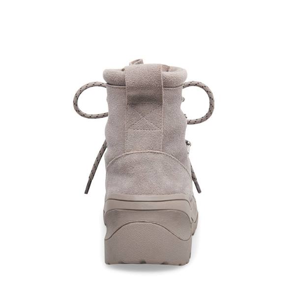 Steve Madden Mojave Suede Women's Booties Light Grey | SM-756YO
