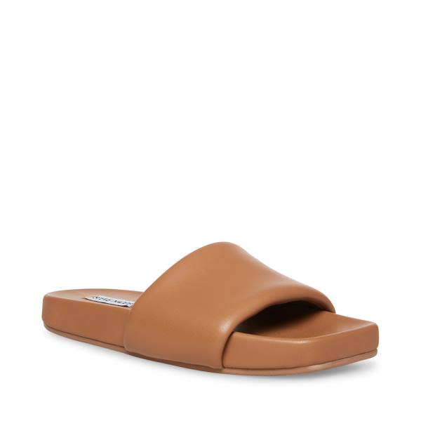 Steve Madden Mosy Mocha Women's Sandals Beige | SM-284VB
