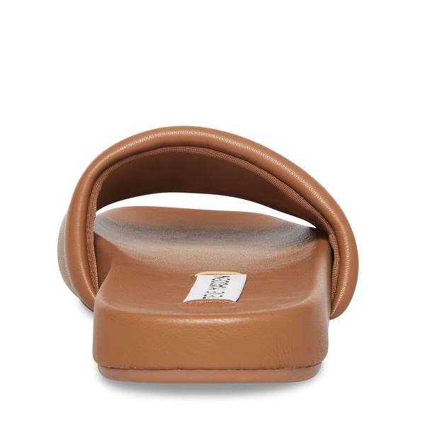 Steve Madden Mosy Mocha Women's Sandals Beige | SM-284VB