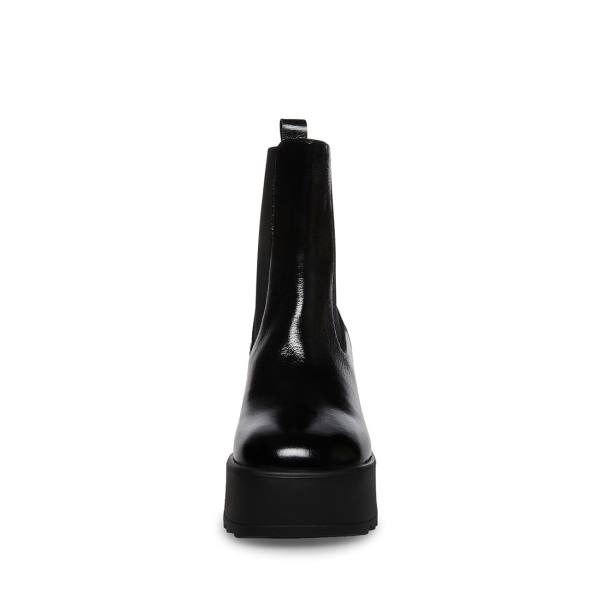 Steve Madden Pasha Patent Women's Booties Black | SM-316UC