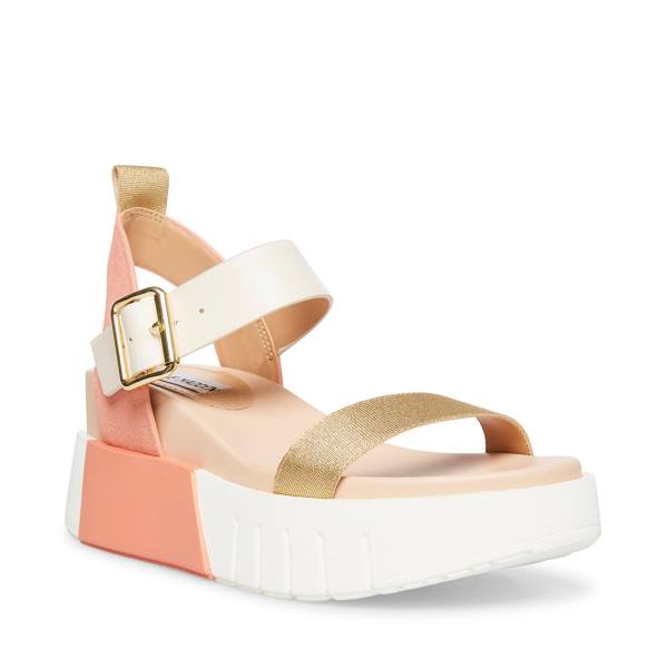 Steve Madden Pastry Blush Women's Sandals Pink Multicolor | SM-415GW