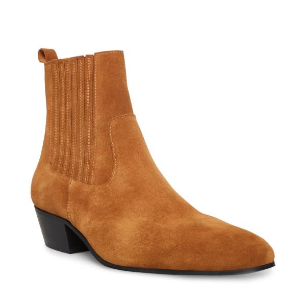 Steve Madden Pierre Tan Suede Men's Boots Brown | SM-410WI
