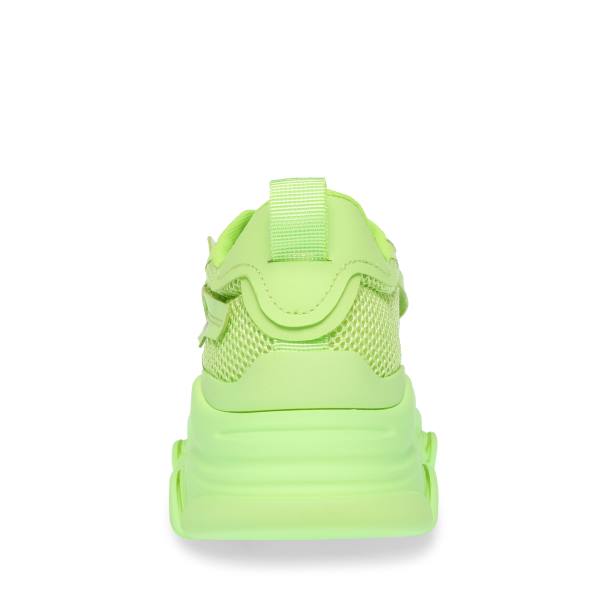 Steve Madden Possession Lime Women's Sneakers Light Green | SM-019PT