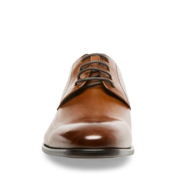 Steve Madden Prey Tan Leather Men's Dress Shoes Brown | SM-025OA