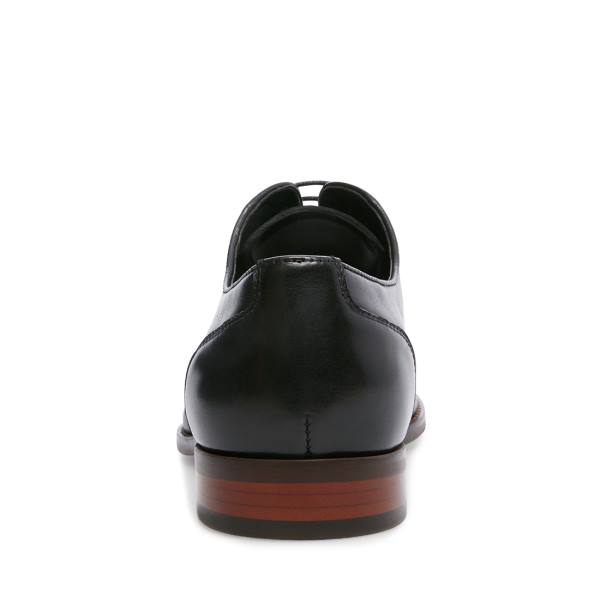 Steve Madden Proctor Leather Men's Dress Shoes Black | SM-104WU
