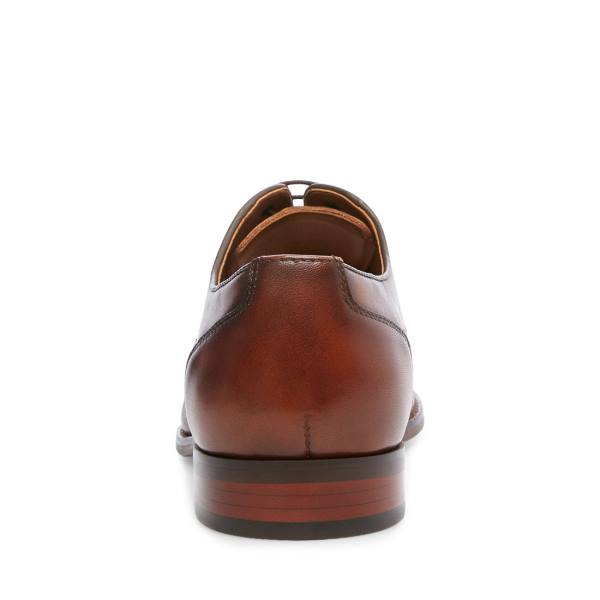 Steve Madden Proctor Tan Leather Men's Dress Shoes Brown | SM-854DP