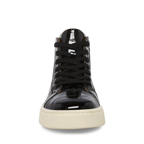 Steve Madden Promoter-c Crocodile Men's Sneakers Black | SM-462RX
