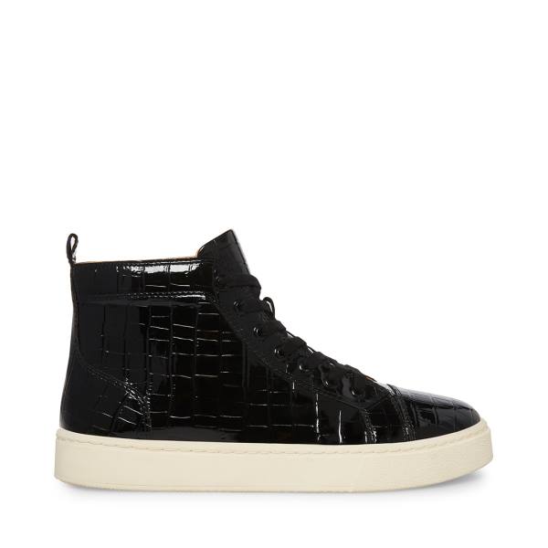 Steve Madden Promoter-c Crocodile Men\'s Sneakers Black | SM-462RX