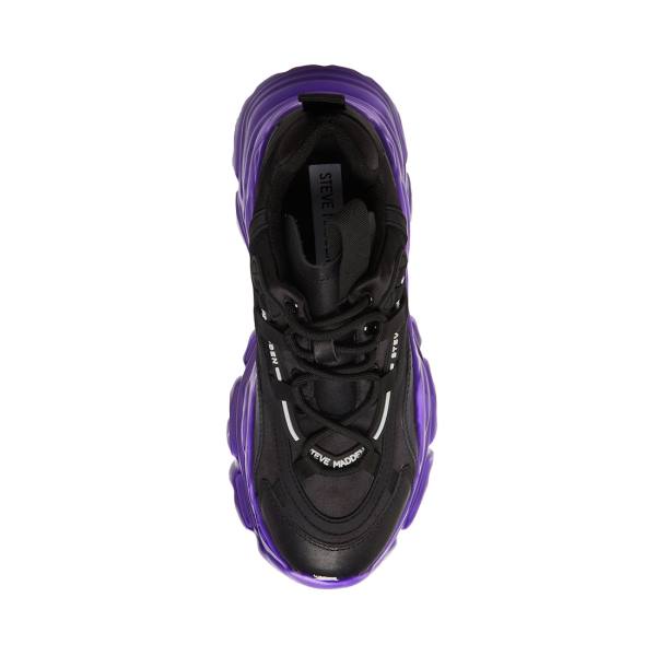 Steve Madden Revel Women's Sneakers Black Purple | SM-943IH