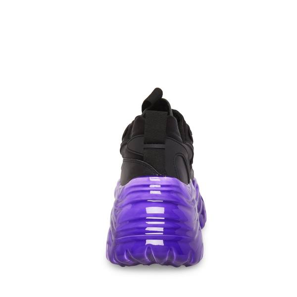 Steve Madden Revel Women's Sneakers Black Purple | SM-943IH