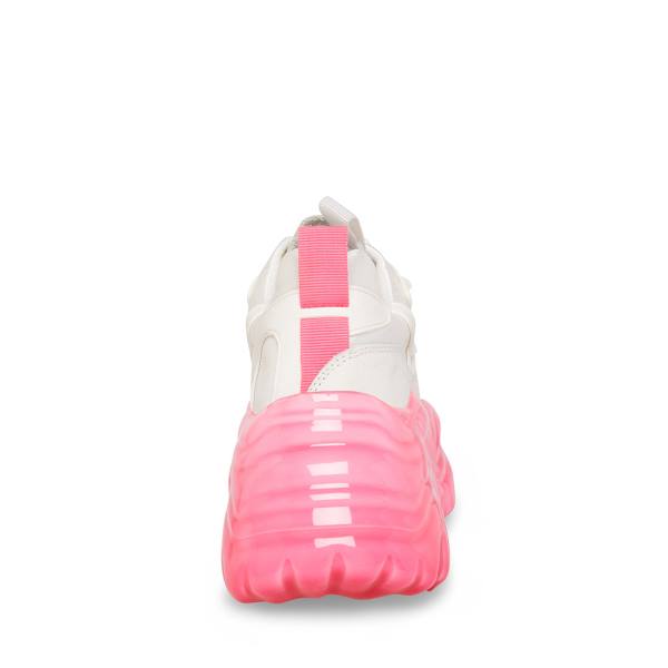 Steve Madden Revel Women's Sneakers White Pink | SM-198DC
