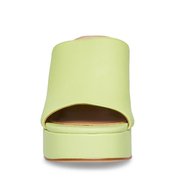 Steve Madden Sally Lime Women's Heels Light Green | SM-467FO