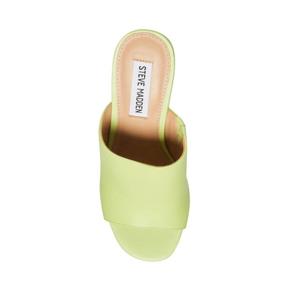 Steve Madden Sally Lime Women's Heels Light Green | SM-467FO