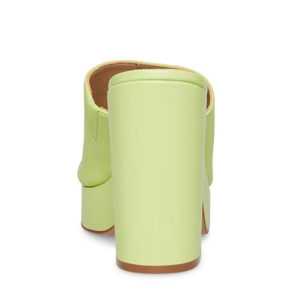 Steve Madden Sally Lime Women's Heels Light Green | SM-467FO