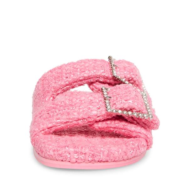 Steve Madden Sandstorm Women's Slippers Pink Multicolor | SM-123BJ