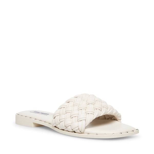 Steve Madden Santina Bone Women's Sandals Beige | SM-347GC