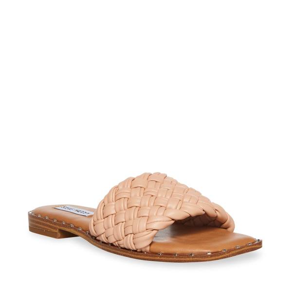 Steve Madden Santina Natural Women's Sandals Beige | SM-490KZ